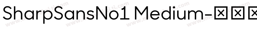 SharpSansNo1 Medium字体转换